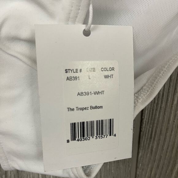 Andie Swim The Tropez Bottom in White Size L NWT - Picture 6 of 8